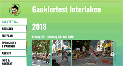 Desktop Screenshot of gauklerfest-interlaken.ch